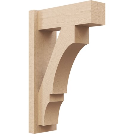 Ekena Millwork 5 1/2-in W x 14-in D x 22-in H Balboa Block Rough Cedar Woodgrain TimberThane Outlooker, Primed Tan OUTUR055X14X22BOA44RCPR